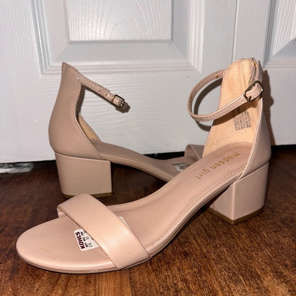 Madden Girl Nude Block Heels